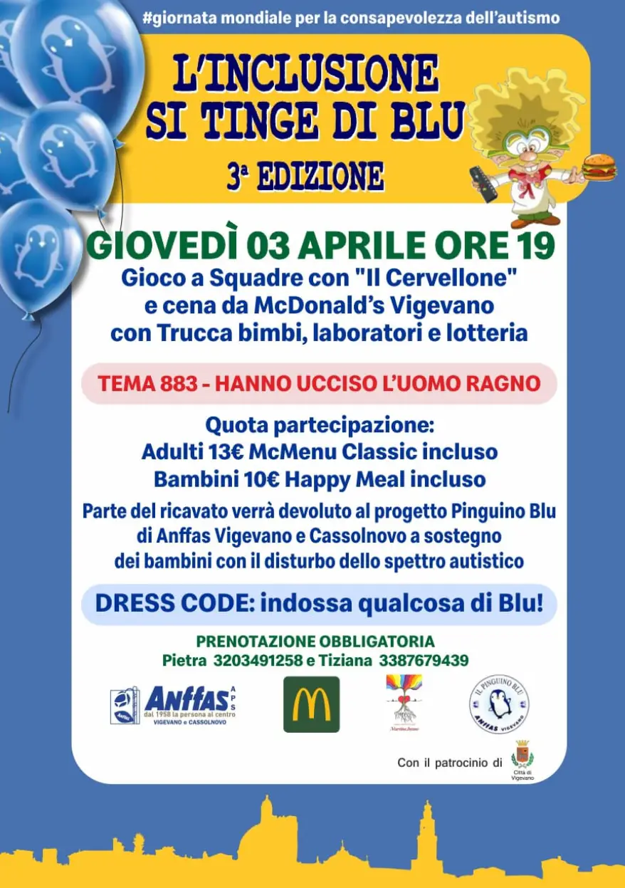 L’Inclusione si Tinge di Blu locandina dell'evento