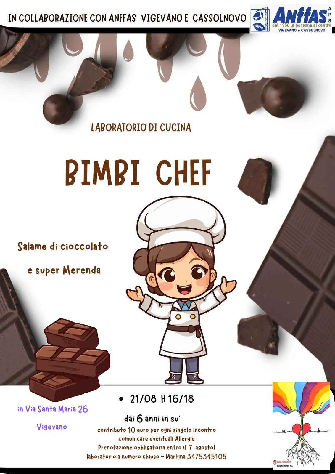 Attività Bimbi Chef Salame di Cioccolato locandina