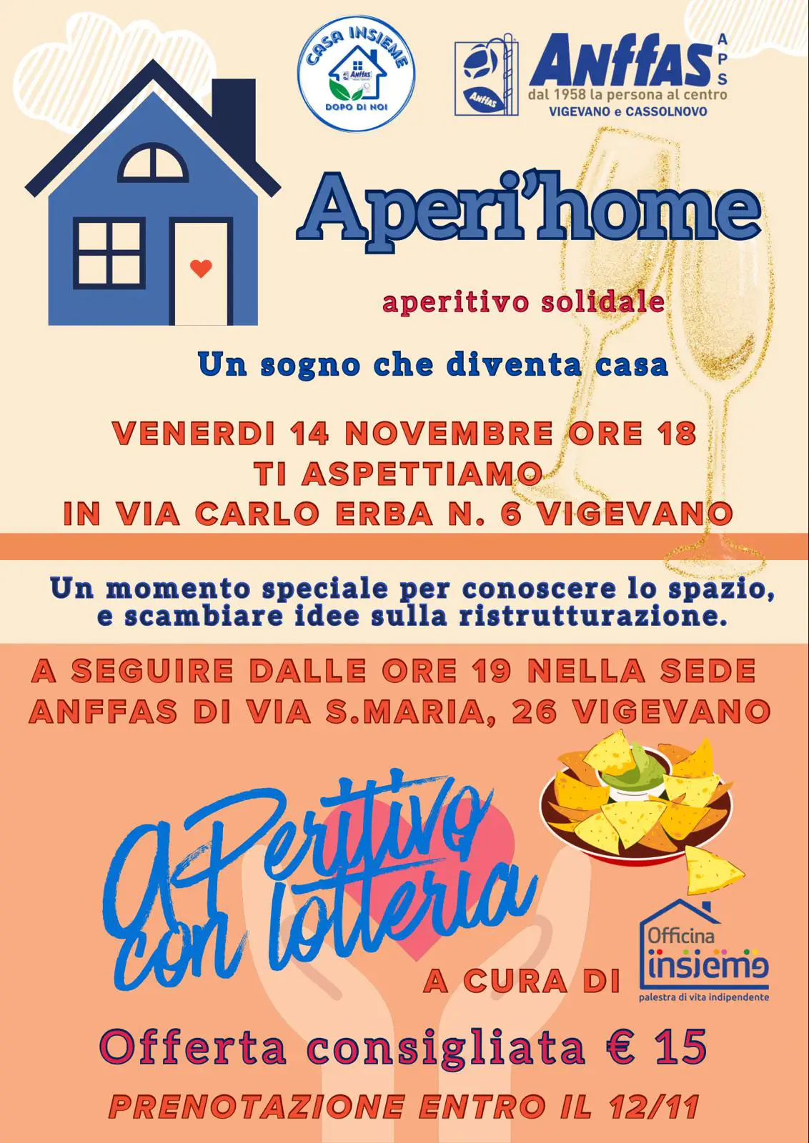 Aperi'Home un sogno che diventa casa, Evento con aperitivo