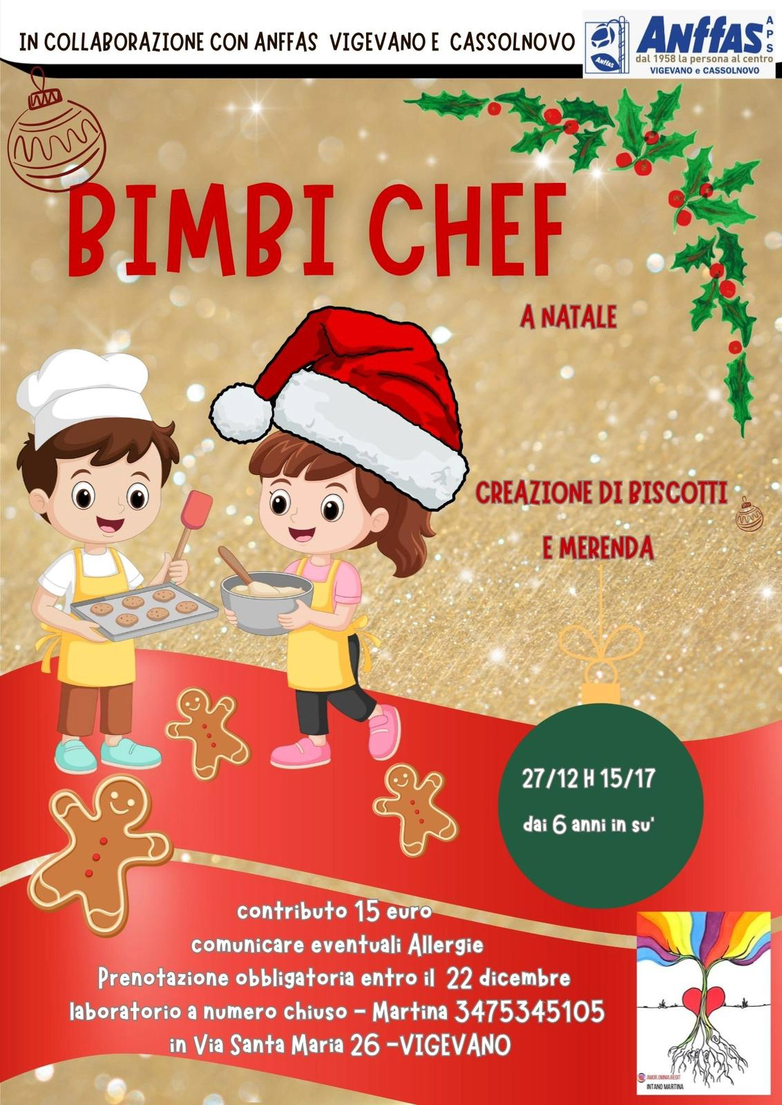 Locandina dell'evento bimbi chef natale