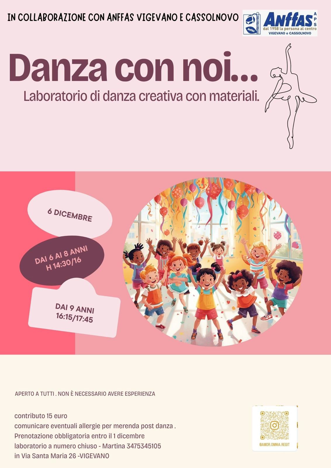 evento danza con noi raffigurato nella locandina