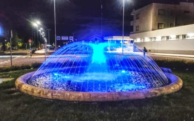 Vigevano si tinge di blu